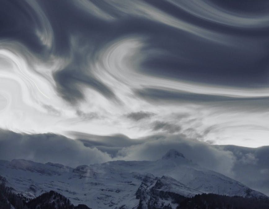 timelapse photography of clouds